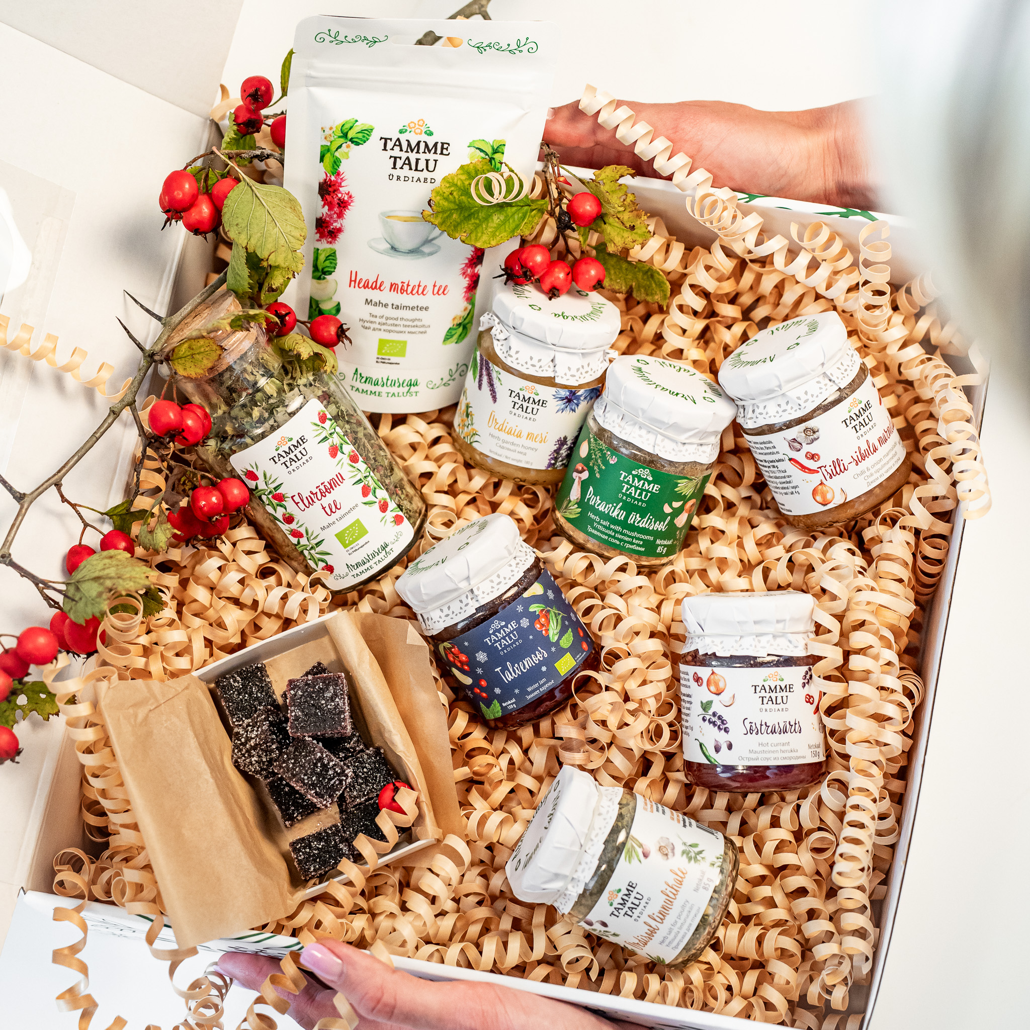 tamme talu ürdiaed, kinkekarp, kinkekomplekt, ärikingitus, särisevad hetked