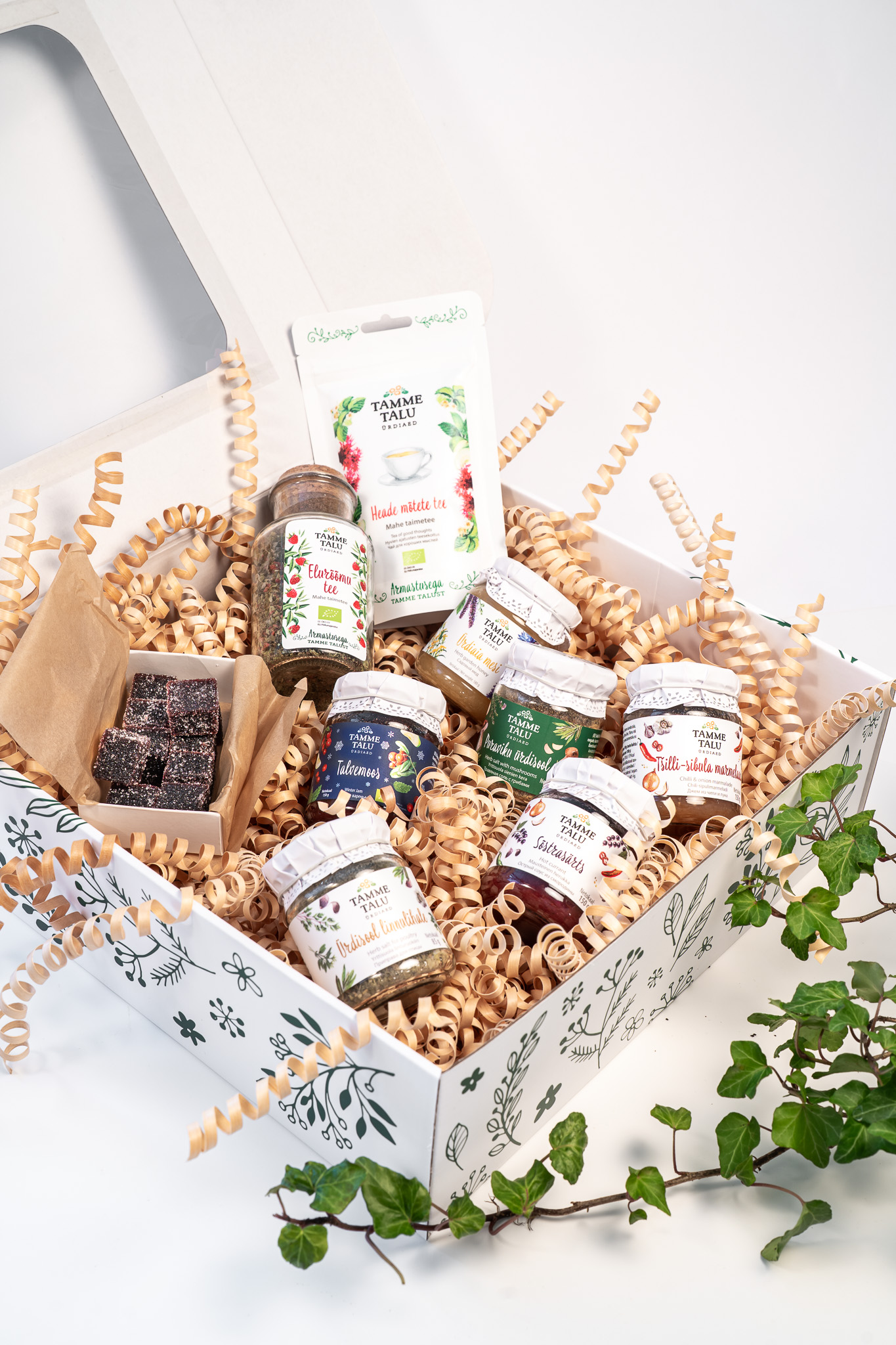 tamme talu ürdiaed, särisevad hetked, kinkekomplekt, kinkekarp, jõulud, ärikingitused